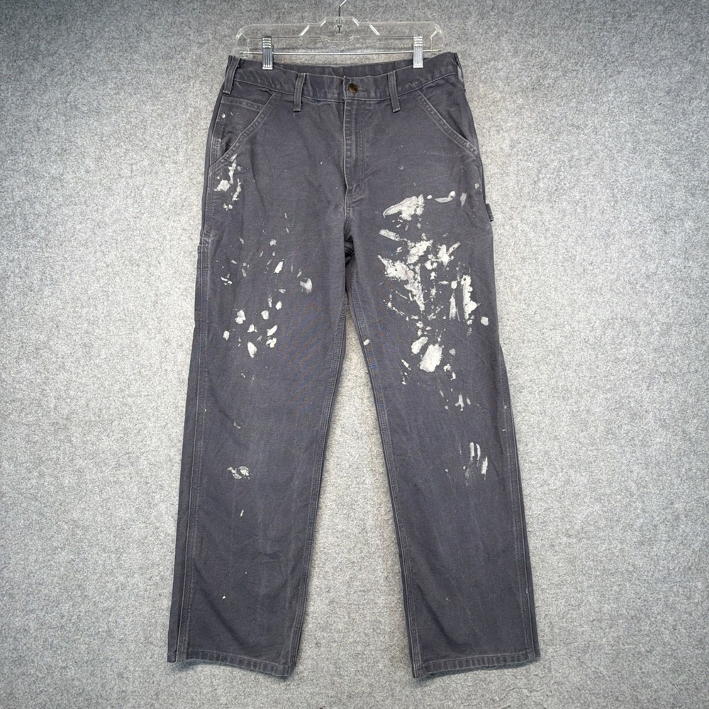 Carhartt B11 PTB 32x32 (Fits 31x30) Dungaree Pants Faded Paint Splatter